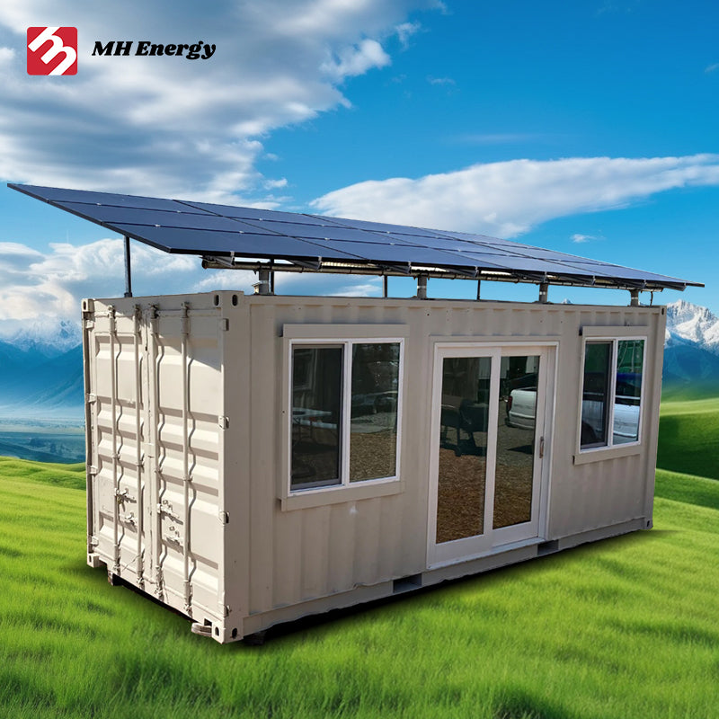 Folding House Solar Tiny Houses Ready to Living 2 Bedroom Mobile Portable Home Prefab Expandable Container House