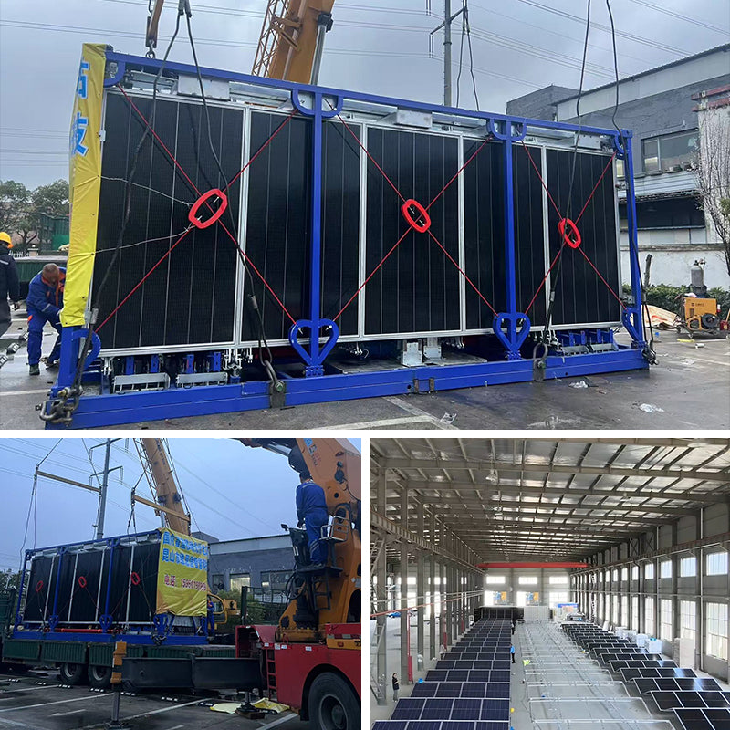 20-40 Ft Container Off-Grid/Hybrid Solar PV Container Power Station 40KW 80KW 100KW 215KW Folding Mobile Solar Panel System