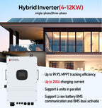 Single/split Phase Mppt Hybrid Solar Power Inverter Low Frequency 24v 48v 4.2kw 5kw 6.2kw 10 Kw Hybrid Solar Inverter