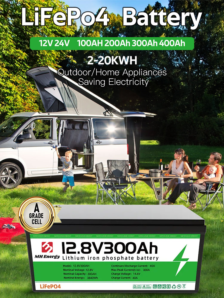 Deep Cycles 15kw 10kw 5kw Built-in Bms Lifepo4 Battery Lithium 48v 24v 12v 25.6v 100ah 200ah 300ah 400ah Lifepo4 Battery