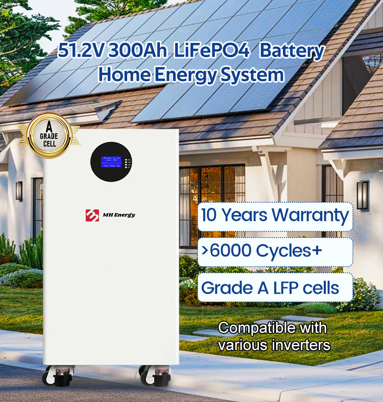 Solar Storage Battery 200ah 100ah 48v 51.2v 15kwh 10kwh 5kwh 20kwh Lifepo4 Solar Battery for Solar Panel