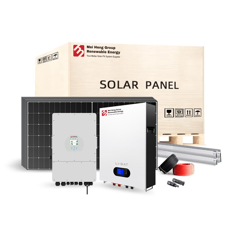 EU Complete 20kw 15kw 10kw 5kw Hybrid on Off-grid All in One Solar Power System Kit Average Cost of Pv Whole House Solar System