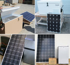 12v 24v Home Double Door Upright 50w 98l 120l 118l 158l 208l 88w Solar Electric Refrigerator Deep Freezer with Solar Panel