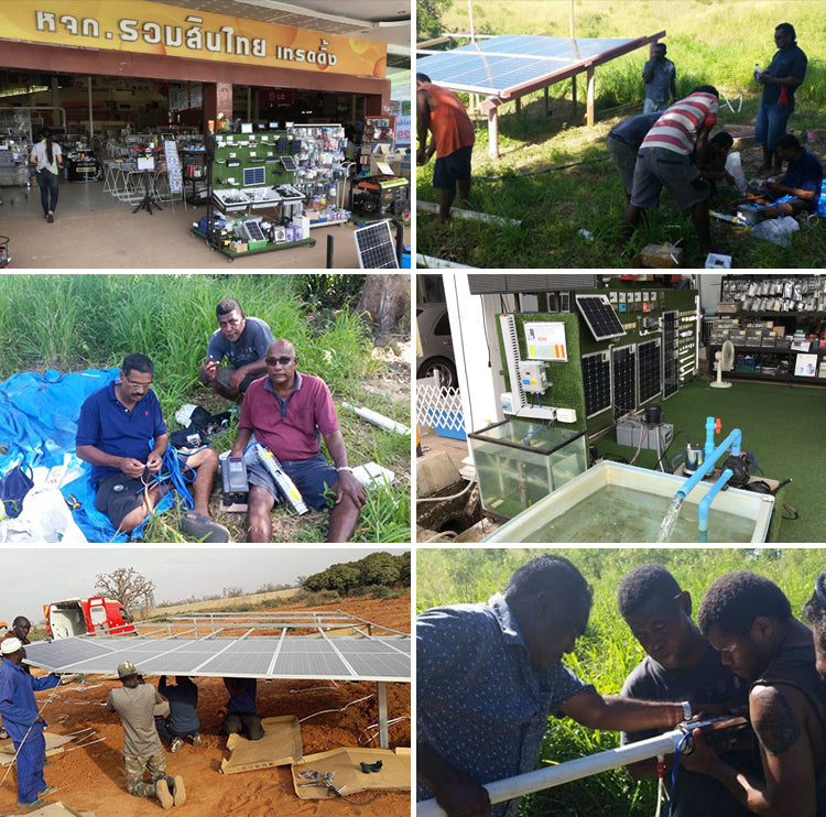 Solar Panel Full Kit 3inch 5hp 3hp Surface Irrigation 48v Borehole Deep Well Hybrid Solar Water Pump Ac Dc for Agriculture