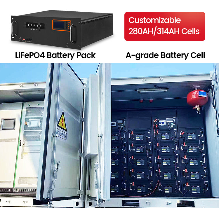 High Voltage Solar Battery 215kwh 200kwh 100kwh 50kwh 30kwh 20kwh 280ah Lifepo4 Battery 96v 48v 200ah Lithium Ion Battery Pack