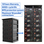 High Voltage 51.2v 48v 30kwh 20kwh 10kwh 100ah 200ah Rack Mounted Lifepo4 Battery Pack for Solar Energy Storage