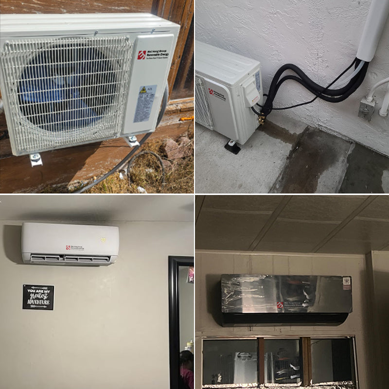 Solar air Conditioner Kit off Grid Hybrid Solar Panel Ac Dc 36000 Btu 24000 Btu 12000 Btu Solar air Conditioner with Battery