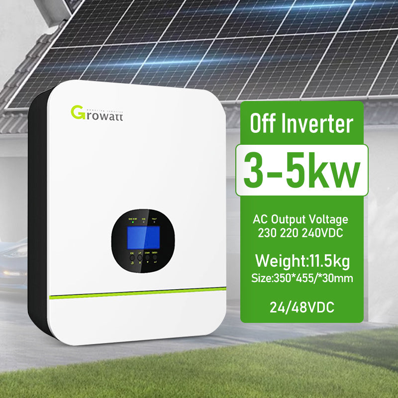 Growatt Wifi GPRS solar inverter Off Grid 3kw SPF3000 3000W 5000W hybrid off grid solar inverter for Solar Energy System