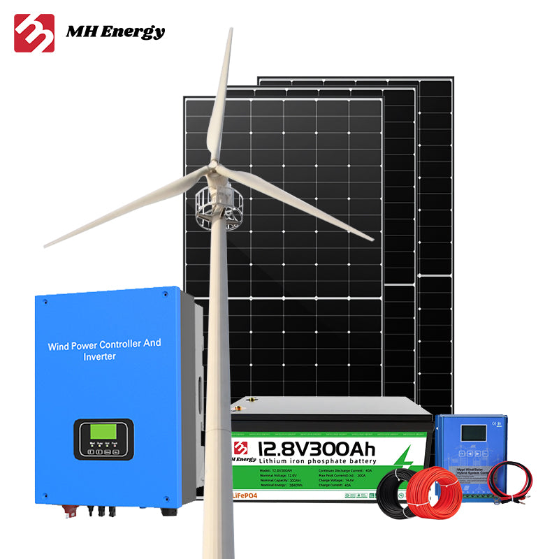 Horizontal Axis Vertical Axis 30kw 10kw 5kw 2kw 3kw 48v Small Household Solar Hybrid Wind Power Generation System With Battery