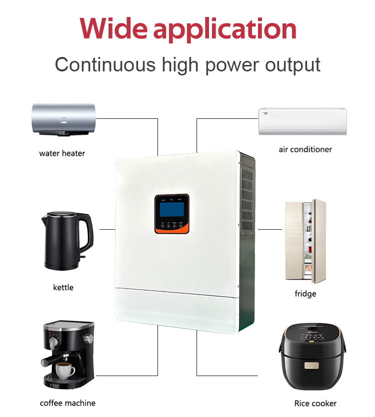 Ip65 Solar Energy System Inverter 48v 5KW 8KW 10KW Mppt Off Grid Solar Pure Sine Wave Inverter