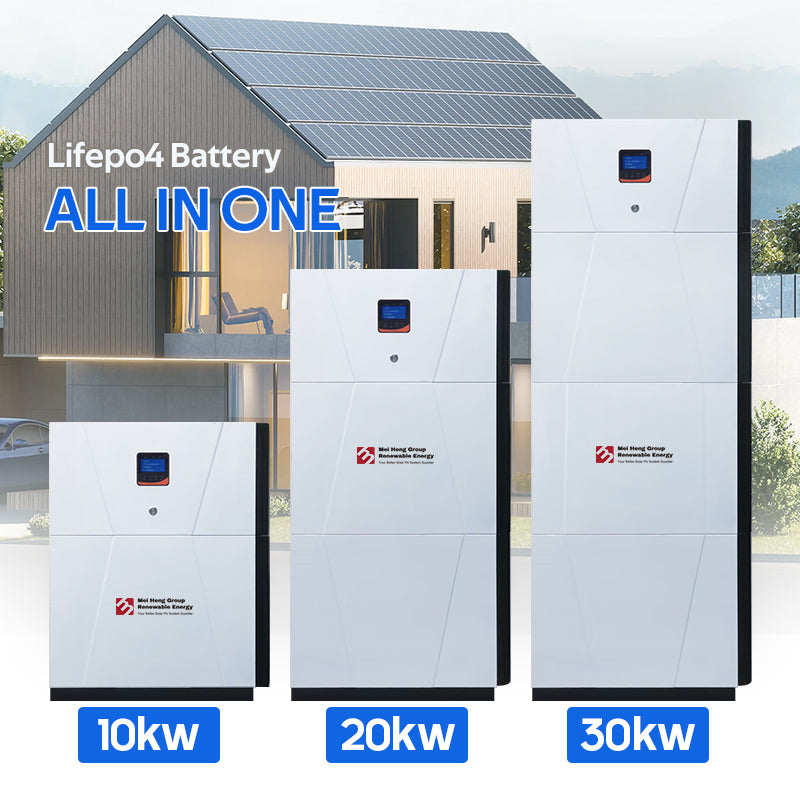 Factory Direct OEM 30kwh 20kwh 10kw 5kwh All in One Inverter and Lifepo4 Lithium Battery 48v for Solar Energy Storage System