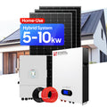 EU Complete 20kw 15kw 10kw 5kw Hybrid on Off-grid All in One Solar Power System Kit Average Cost of Pv Whole House Solar System