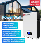 10 Years Warranty Usa Home Energy Storage Lithium Lifepo4 Battery 51.2v 48v 200ah 5kwh 10kwh 20kw/h 15kwh Powerwall