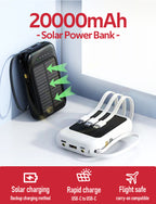 Wholesale Wireless 5v Mobile Phone Usb Portable Led Light Power Banks 10000mah/20000mah Solar Panel Charger for Cell Phone