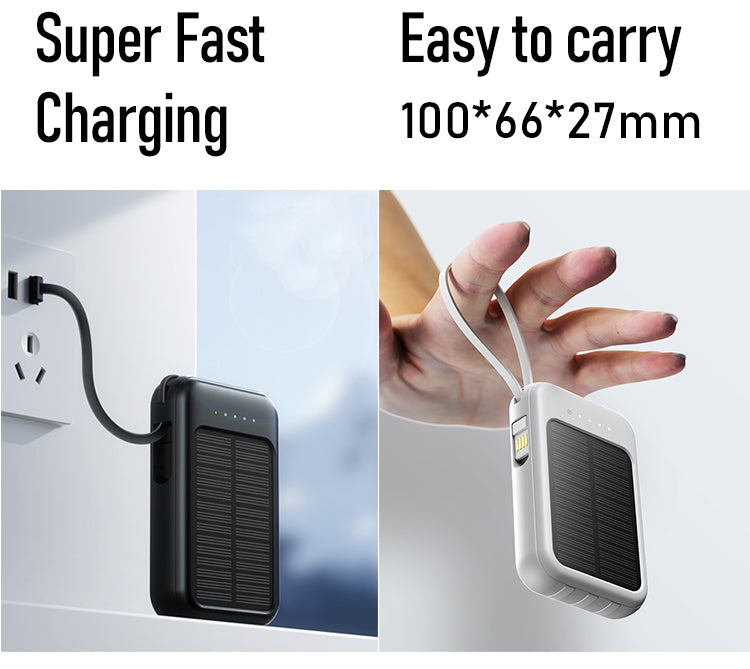 Wholesale Wireless 5v Mobile Phone Usb Portable Led Light Power Banks 10000mah/20000mah Solar Panel Charger for Cell Phone