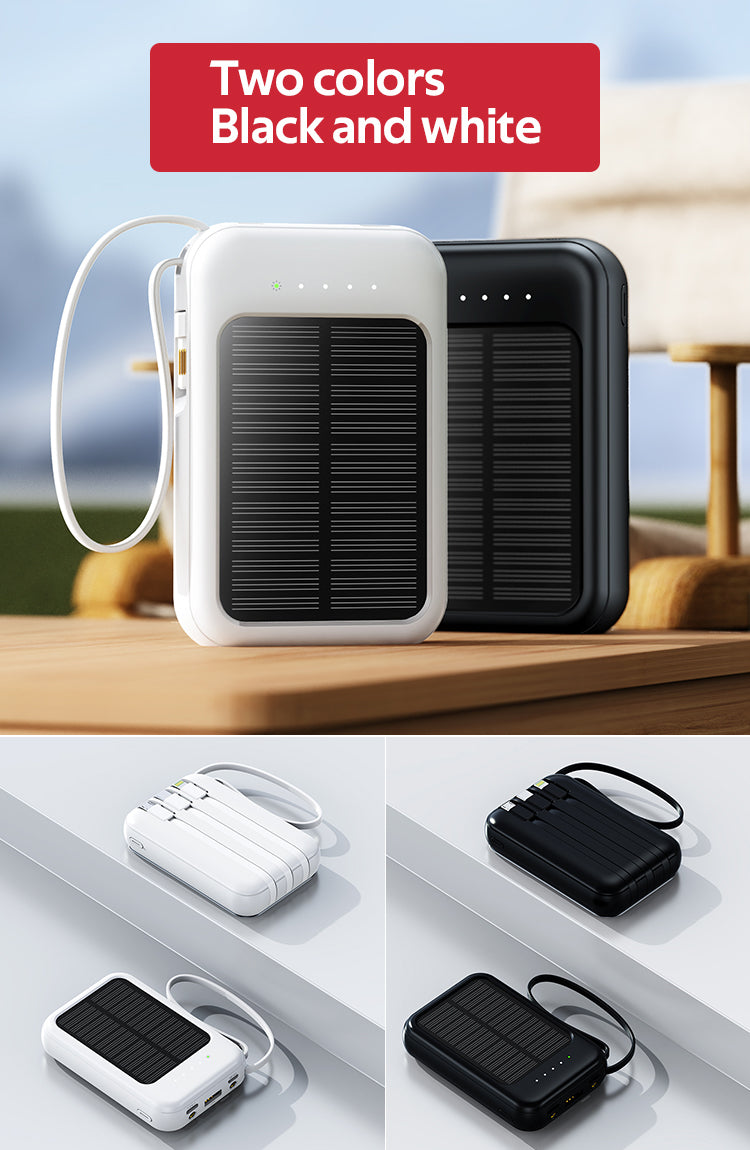 Wholesale Wireless 5v Mobile Phone Usb Portable Led Light Power Banks 10000mah/20000mah Solar Panel Charger for Cell Phone