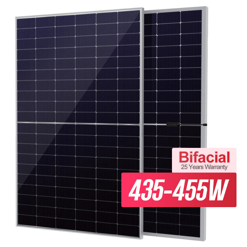 Eu Warehouse Home Use Solar Panel 400w 440w 450w Double Glass n Type Topcon Bifacial Solar Panels for the Whole House