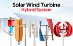 Horizontal Axis Vertical Axis 30kw 10kw 5kw 2kw 3kw 48v Small Household Solar Hybrid Wind Power Generation System With Battery