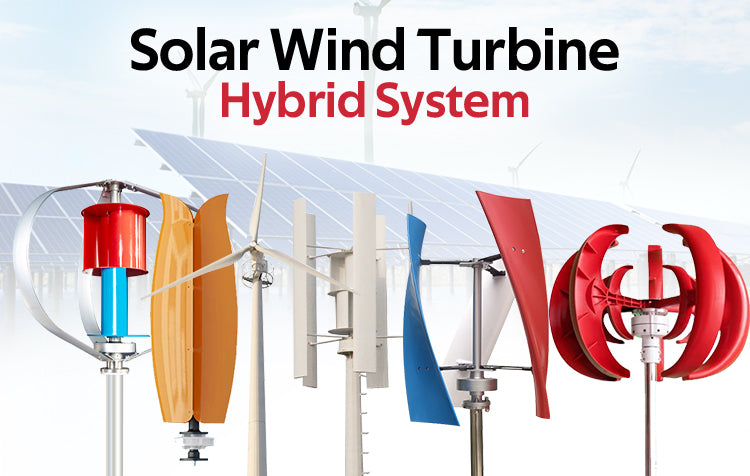 Horizontal Axis Vertical Axis 30kw 10kw 5kw 2kw 3kw 48v Small Household Solar Hybrid Wind Power Generation System With Battery